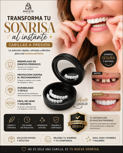 Carillas Postiza Dentadura SnapOn Smile