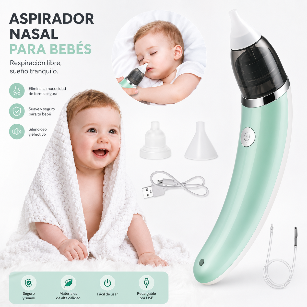 Aspiradora Nasal Automático Premium | Invierno Sin Mocos | Edición Limitada