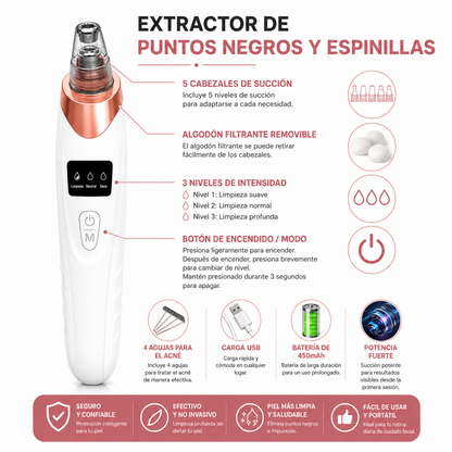 BELLA CLEANER | EXTRACTOR PROFESIONAL DE PUNTOS NEGROS Y ESPINILLAS