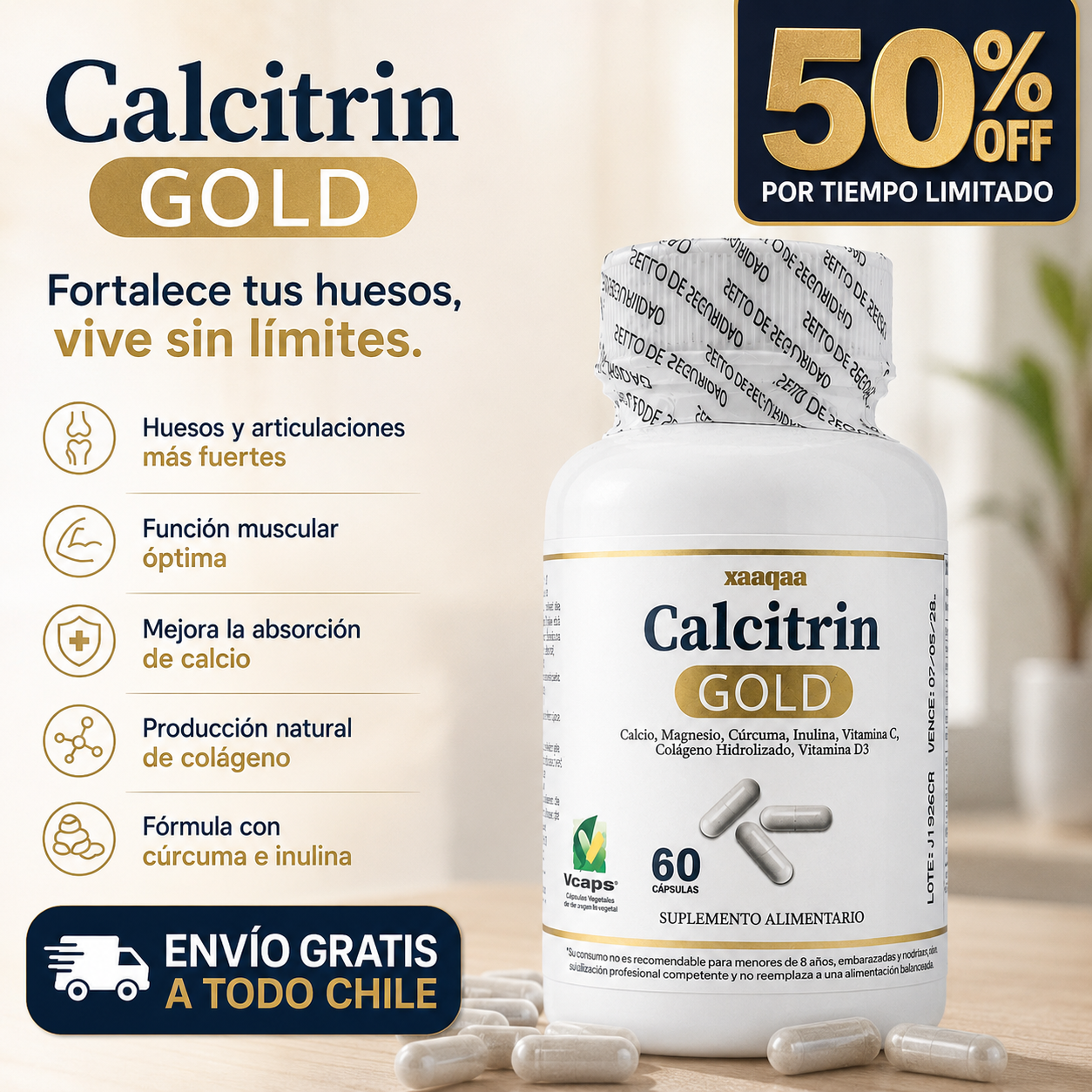 CALCITRIN GOLD | Vive sin que el dolor decida tu día