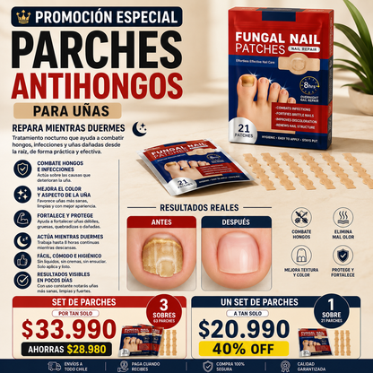 STOCK LIMITADO - Parche Anti Hongo FUNGAL NAIL
