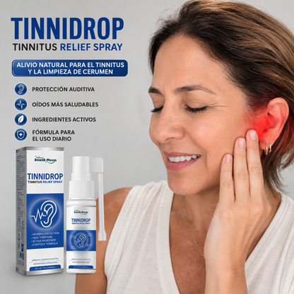 TINNIDROP® Spray Auricular Natural | Alivio Rápido del Zumbido y Tinnitus