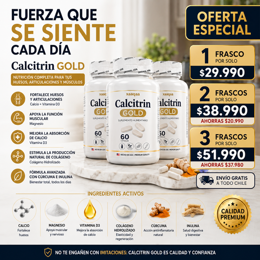 CALCITRIN GOLD | Vive sin que el dolor decida tu día
