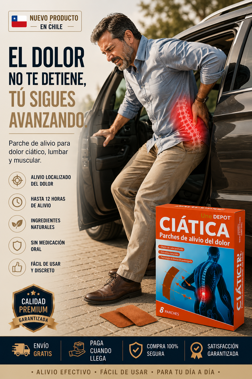 ÚLTIMAS UNIDADES - Parches Alivia Ciática Lumbalgias Lumbar