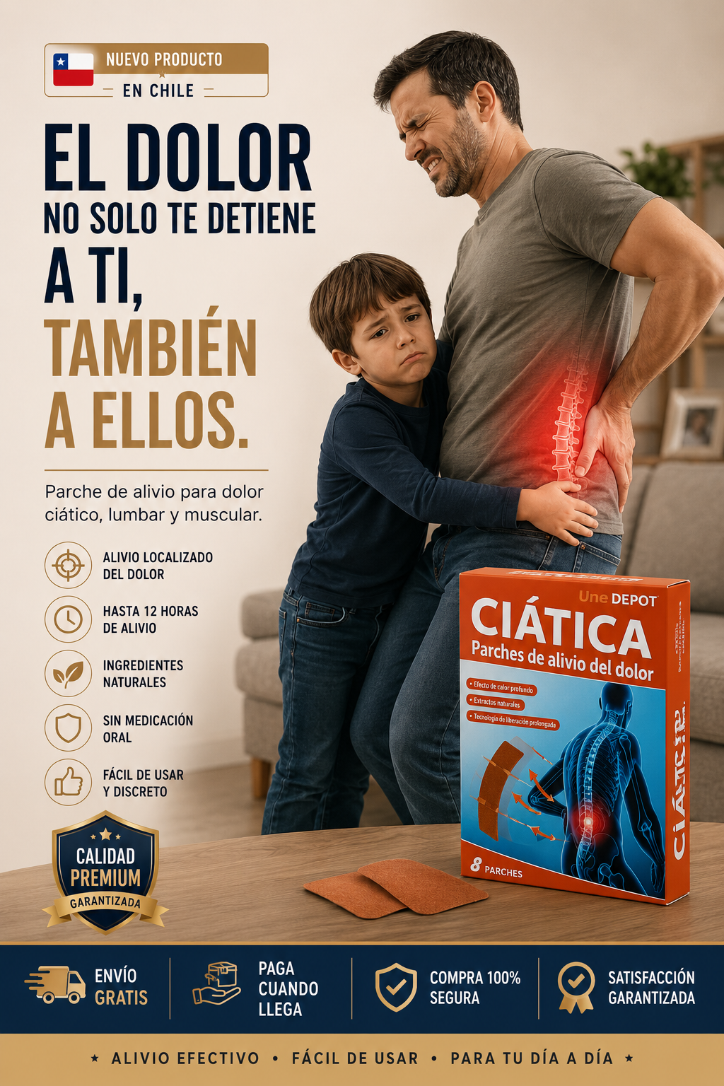 ÚLTIMAS UNIDADES - Parches Alivia Ciática Lumbalgias Lumbar